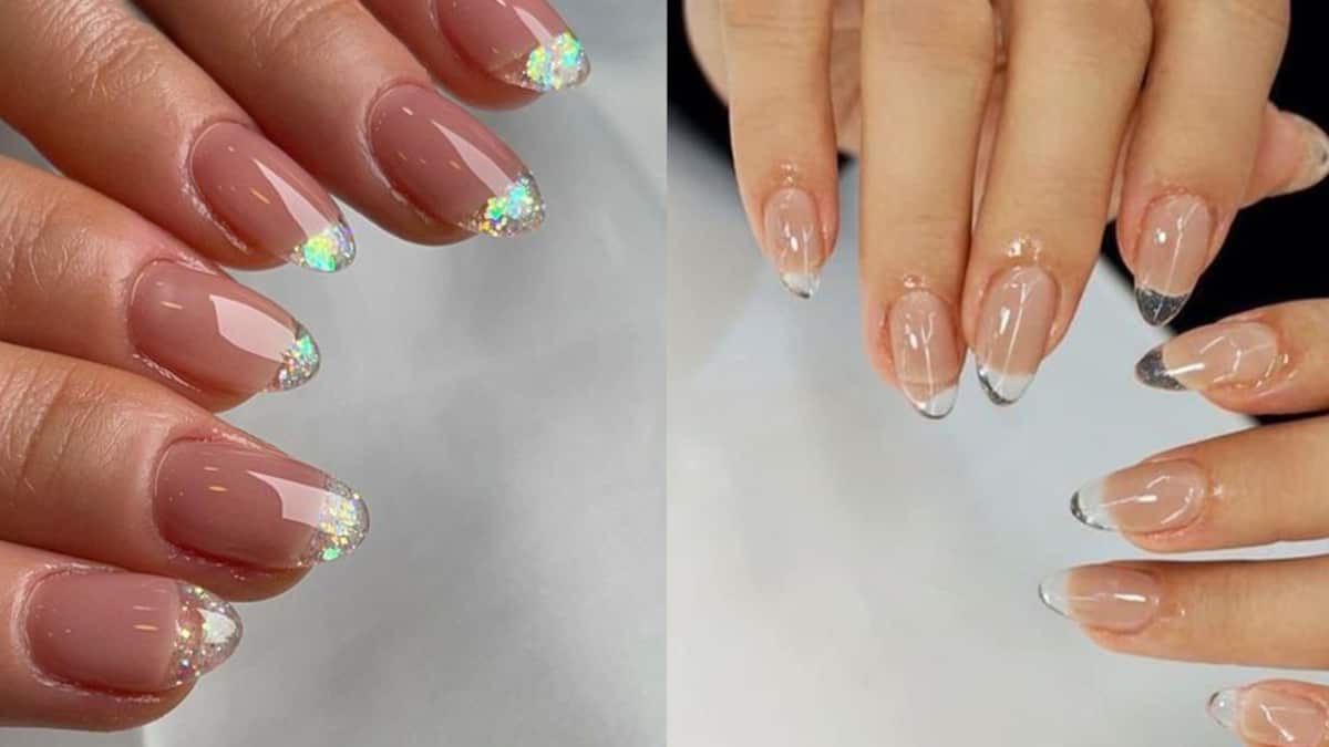 Uñas francesas cristal