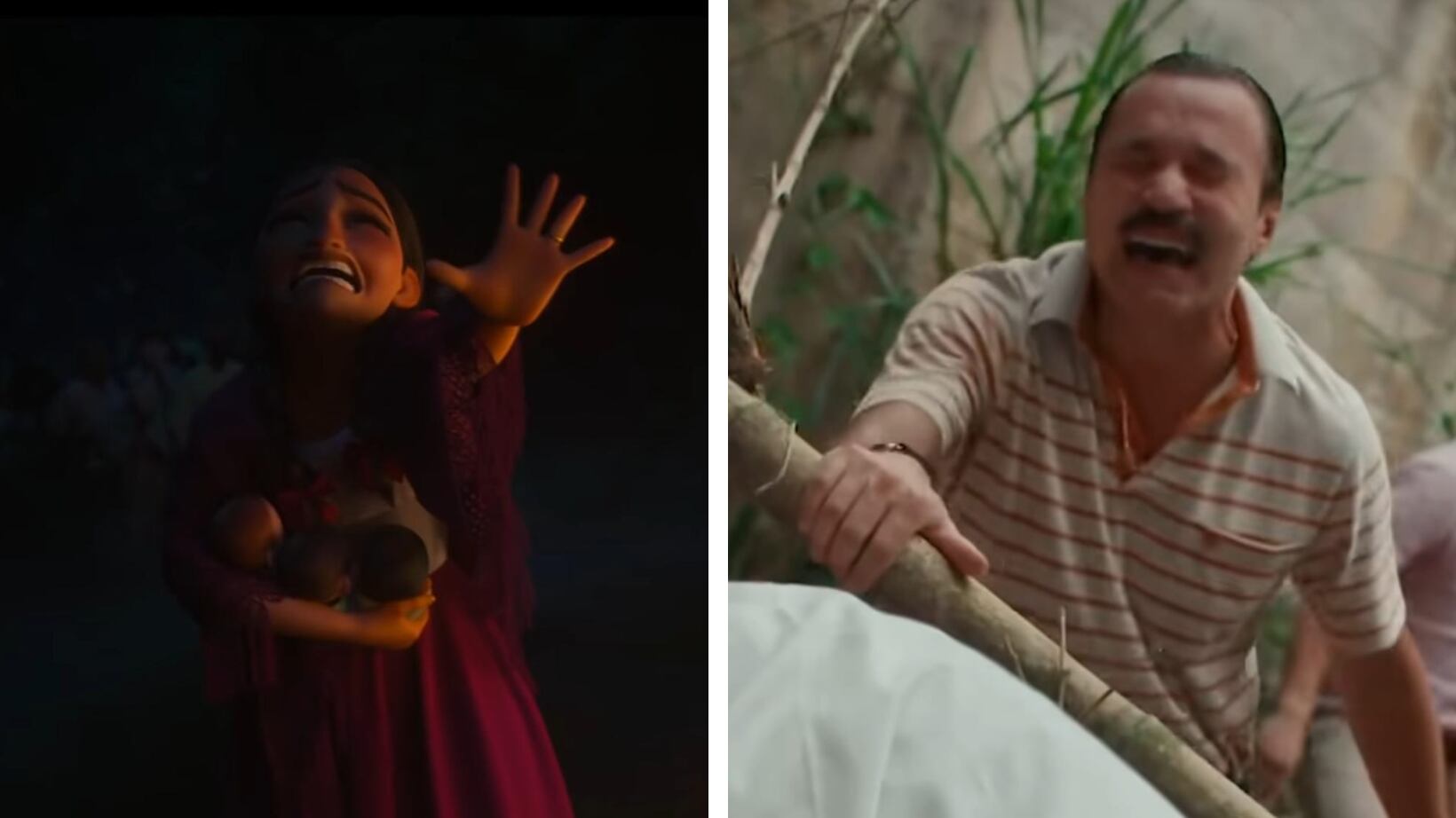 La escena de la muerte del papá de 'Rigo' recuerda la escena más desgarradora y triste de 'Encanto'