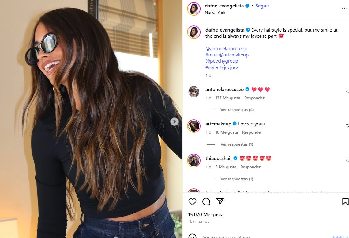 La estilista de Antonella Rocuzzo compartió su más reciente cambio de look