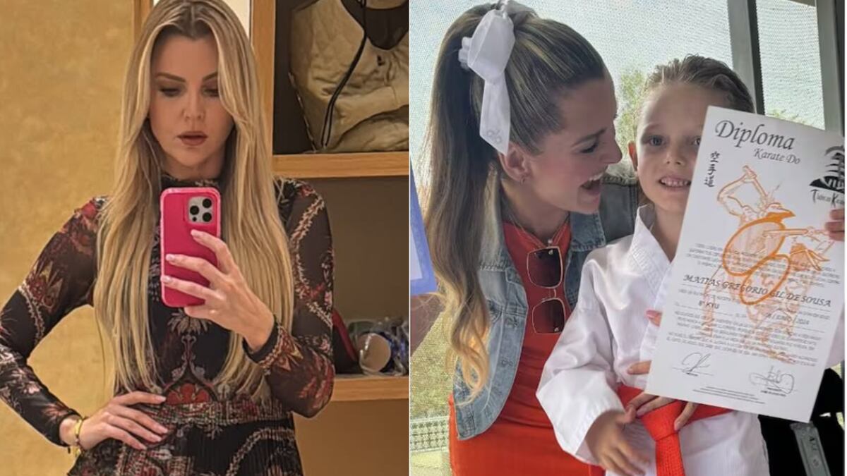 El hijo de Marjorie de Sousa y Julián Gil tiene todo para ser la próxima estrella de internet.