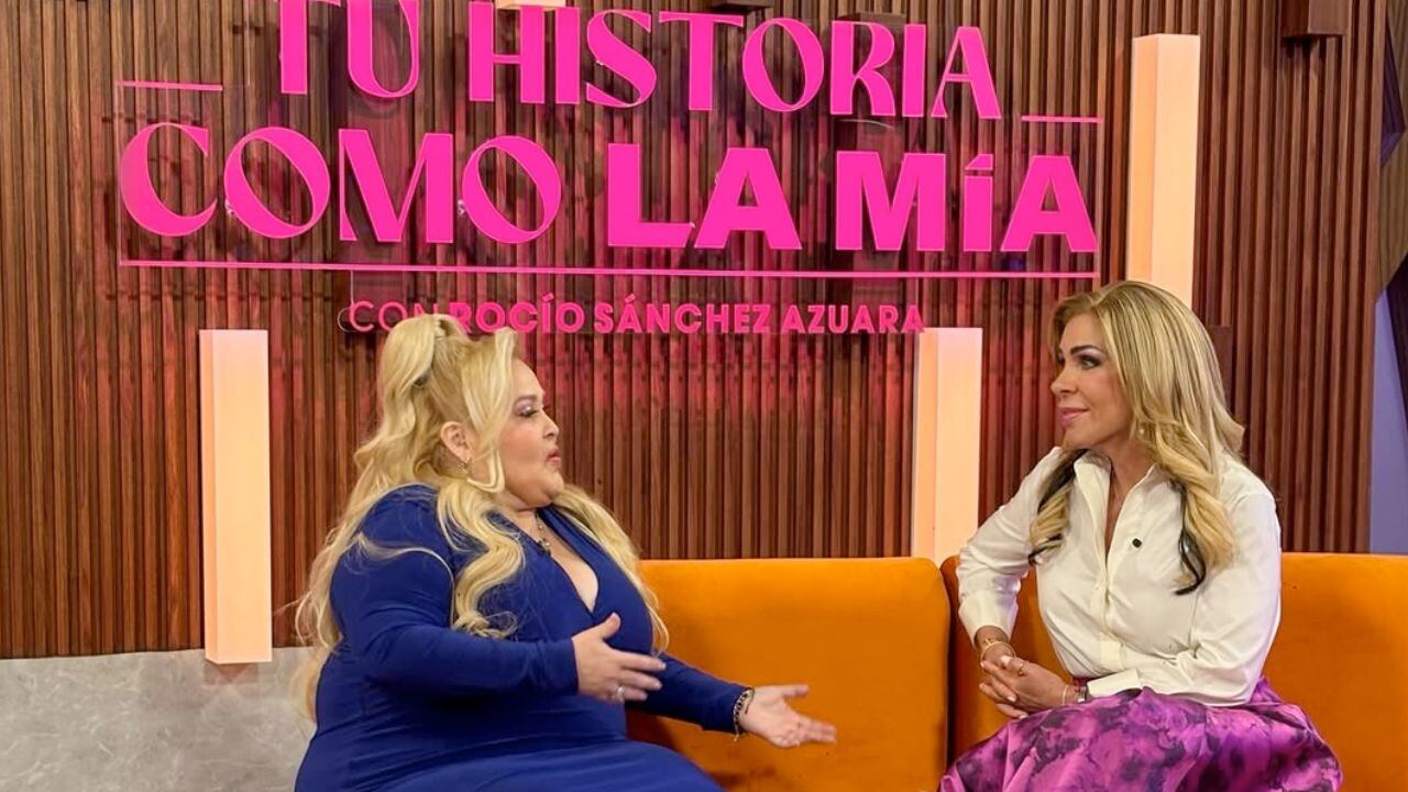 La actriz y cantante se presentó en el programa 'Tu historia como la mía' de Rocío Sánchez Azuara