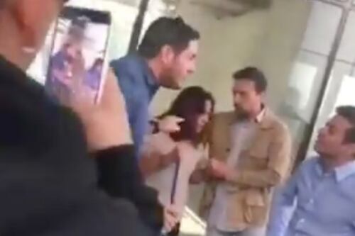 Pancho Saavedra se fue a los golpes en defensa de una mujer