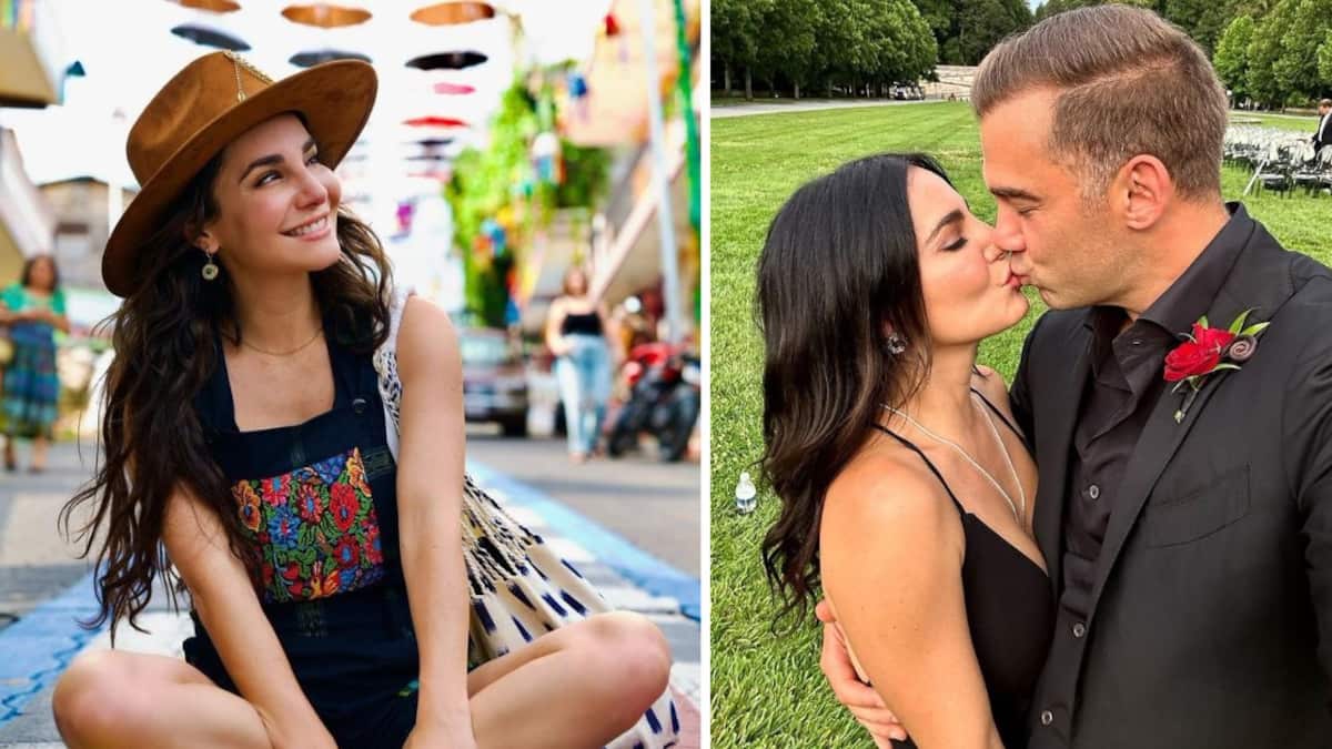 Lewis Howes viralizó el momento en el que le pidió matrimonio a Martha Higareda desde una de sus presentaciones en Ohio.