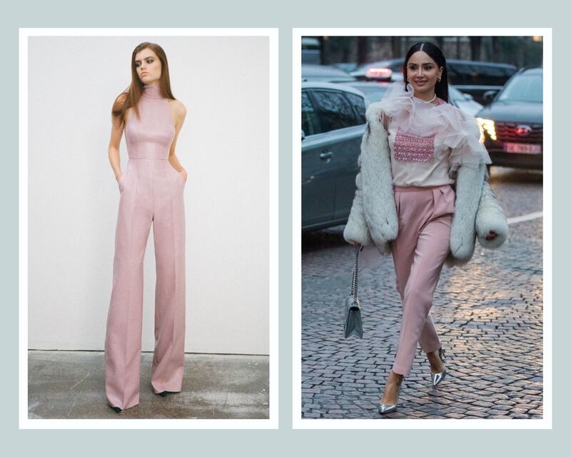 Los looks rosa palo serán tendencia este 2025.