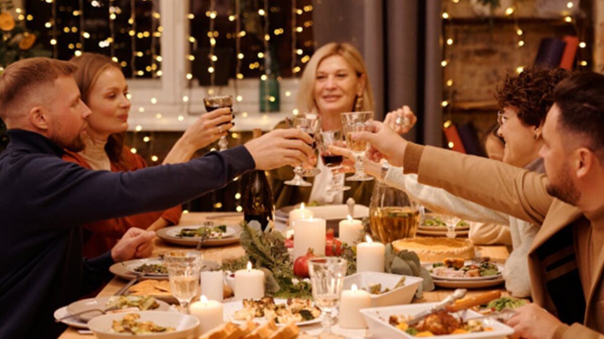 Navidad elementos mesa