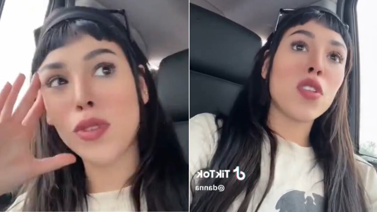 Danna Paola reveló en su cuenta de TikTok que fue testigo de una pelea en medio de un embotellamiento