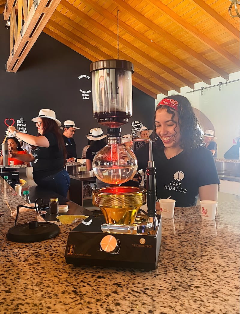 Preparación de café.