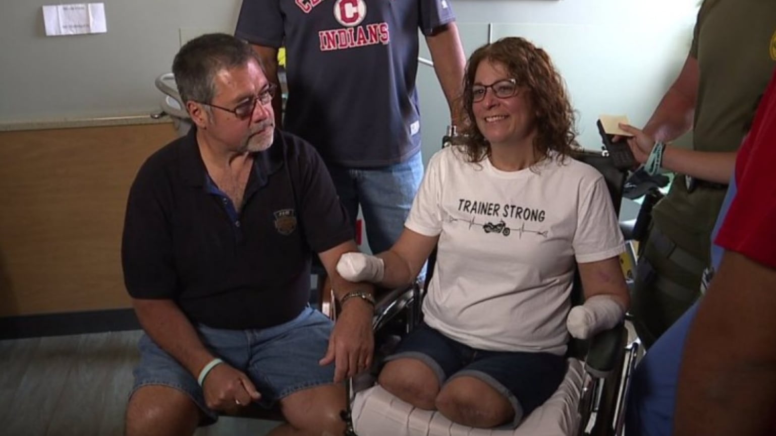 Marie Trainer cayó en coma y despertó en el hospital sin sus extremidades