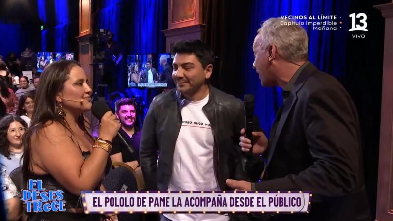 Pamela Leiva presentó a su pololo en pantalla