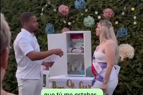 VIDEO: Hombre expone infidelidad de su pareja durante fiesta de revelación de género del bebé