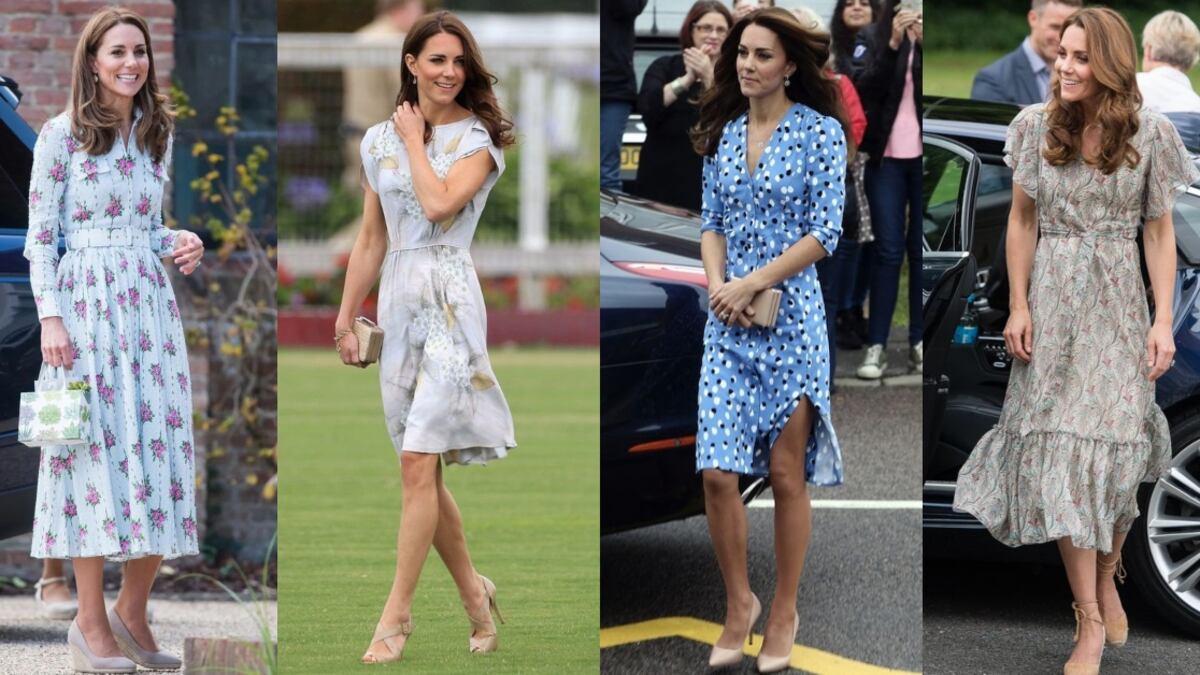 Looks de Kate Middleton con vestidos casuales