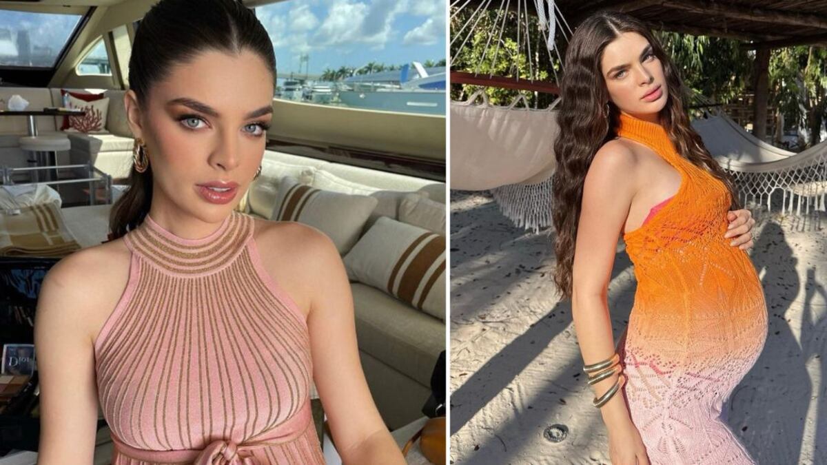 La modelo paraguaya de 24 años, no ha dejado de presumir el avance de su embarazo y hace unos días se convirtió en lienzo de un importante artista.