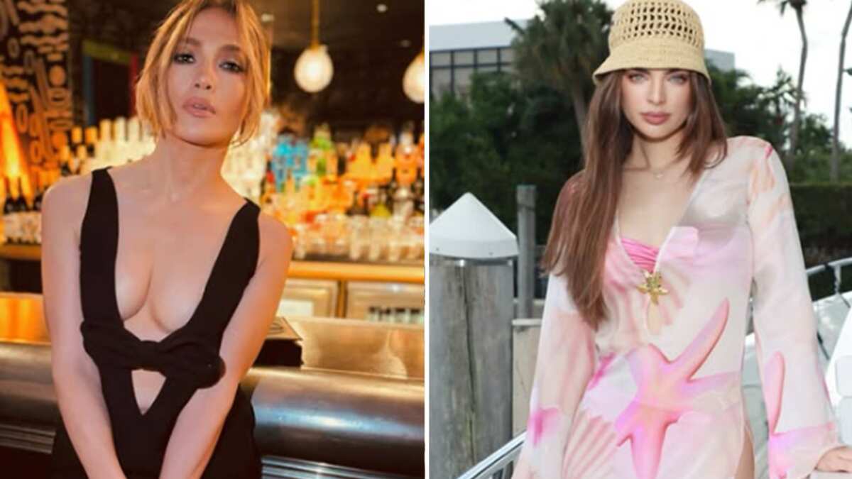 Jennifer López y Nadia Ferreira bikinis