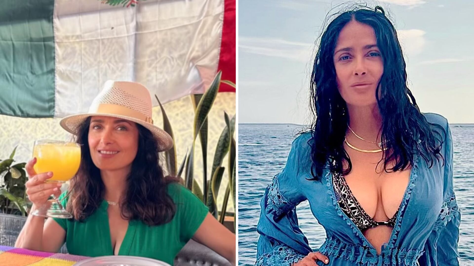 Salma Hayek enseña a comer taco a los europeos