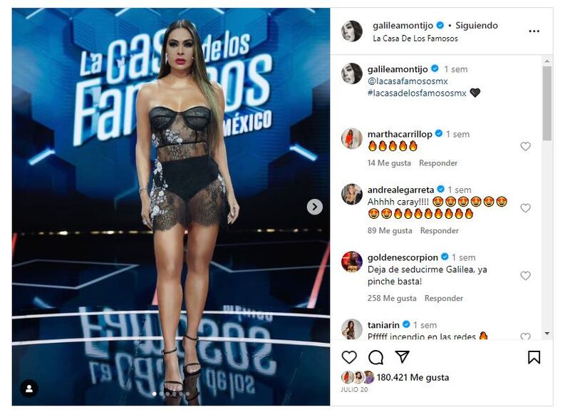 Galiela Montijo ha fascinado con su estilo en 'La casa de los famosos México'