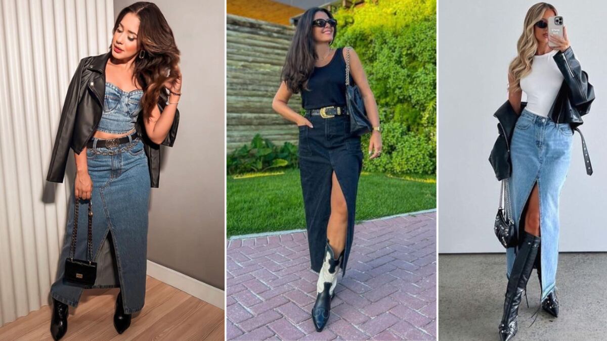 El look más sexy y cómodo de la primavera consiste en dos cosas: faldas de abertura y botas.