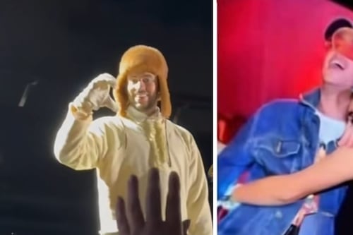 Bad Bunny reconoció a fan que lo contrató para su fiesta de quince años en pleno concierto