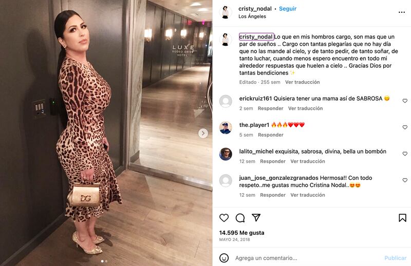 Cristy Nodal: No le teme al animal print