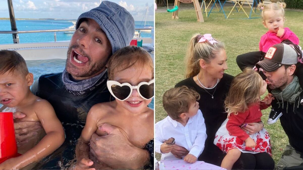 Enrique Iglesias es un responsable y orgulloso padre de tres hijos