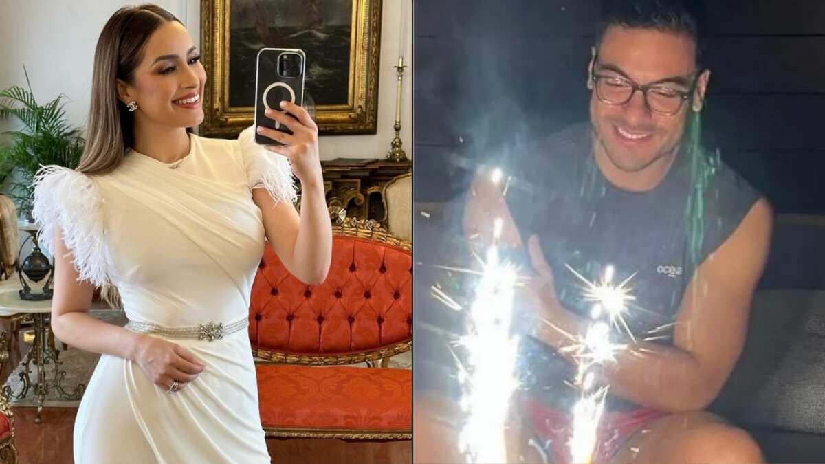 Cynthia Rodríguez festejó el pre-cumpleaños de Carlos Rivera