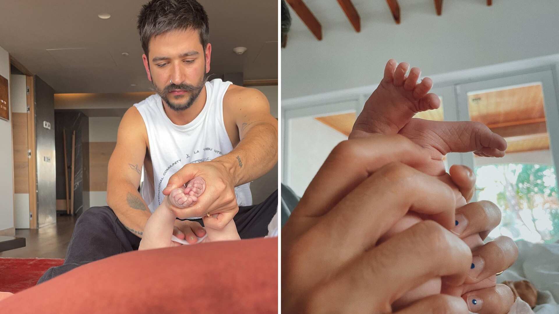 Evaluna, Camilo y su hija Índigo