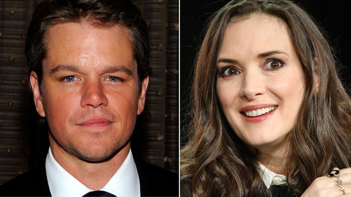 Matt Damon y Winona Ryder se enamoraron a finales de los 90
