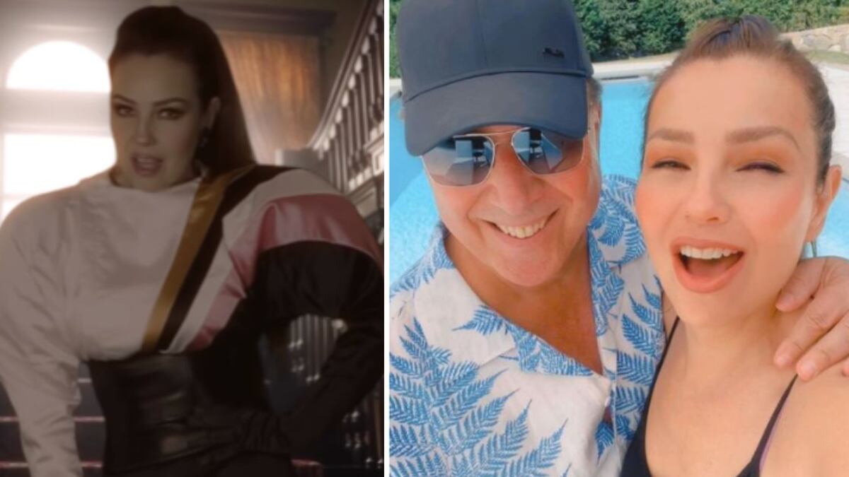 Thalía y Tommy Mottola