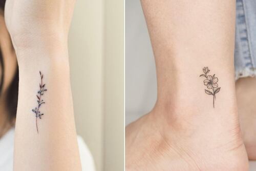 Tatuajes de flores minimalistas: 5 diseños bonitos y femeninos para esta temporada