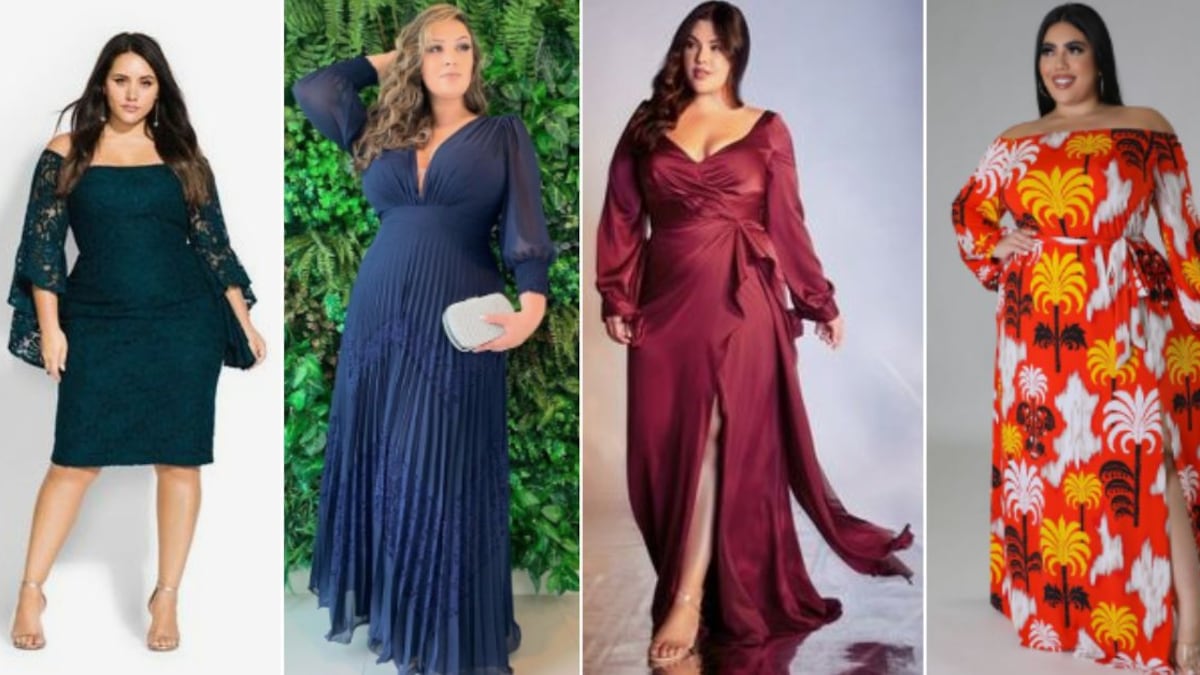 Gordita pero estilizada: los vestidos de fiesta ideales para mujeres de talla grande