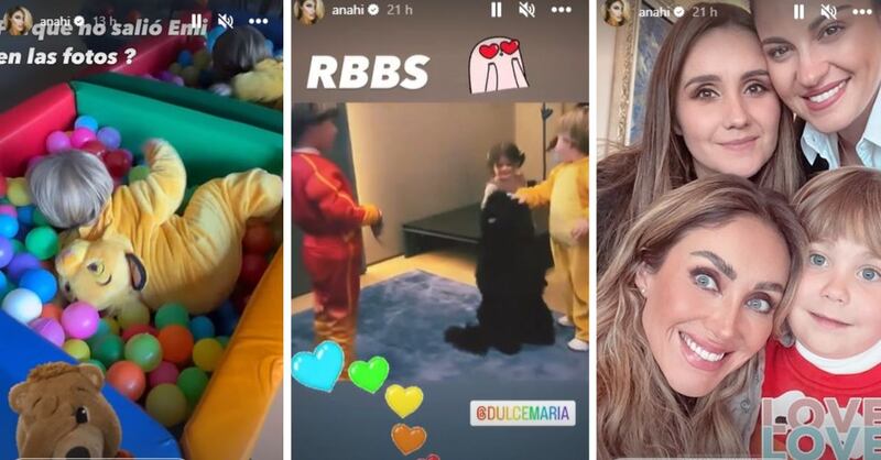 Los hijos de las ex integrantes de RBD, Anahí y Dulce María, también se reunieron
