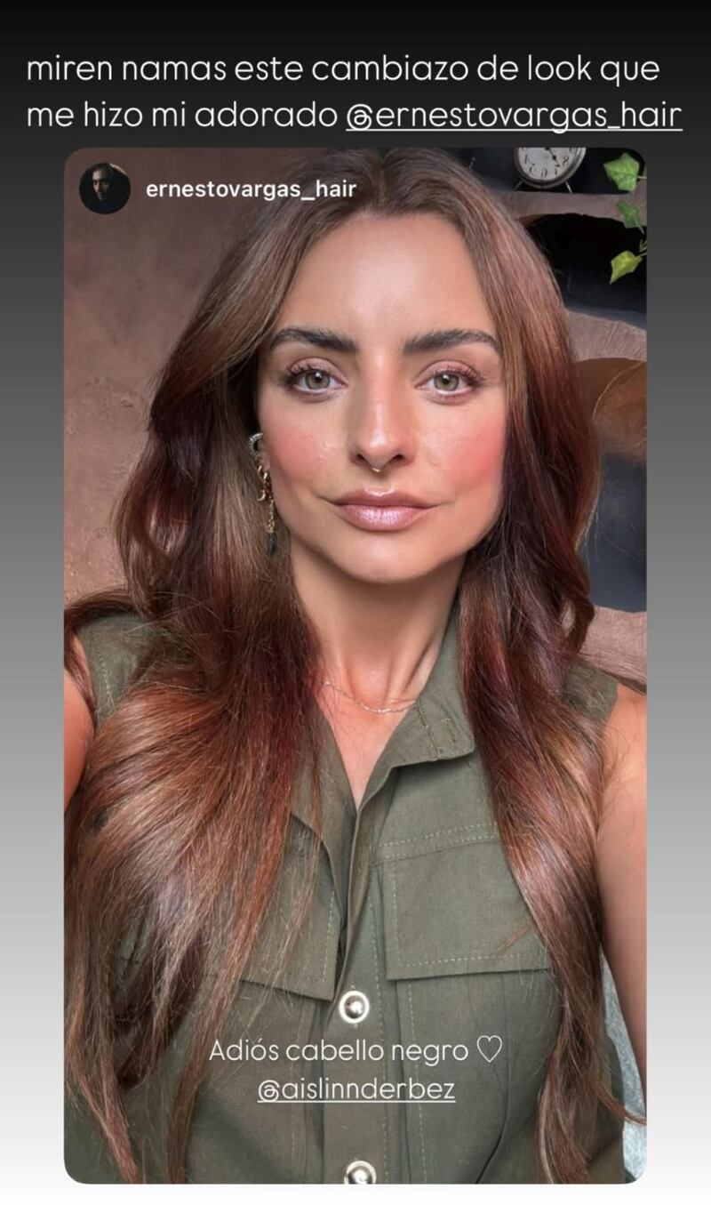 Aislinn Derbez presume su cambio radical de look