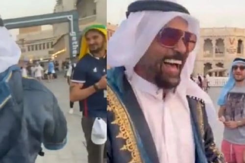 Mundial de Qatar 2022: Mexicanos se hacen pasar por policías y fans argentinos caen en la broma
