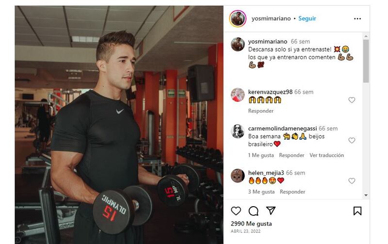 Livia Brito y Mariano Martínez se conocieron entrenando juntos