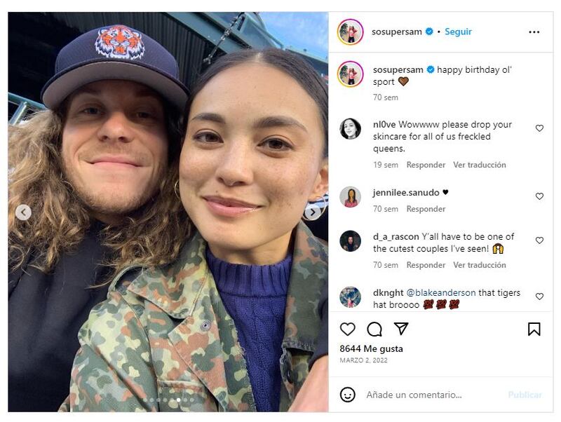 Blake Anderson y su aparente novia, Samantha Duenas