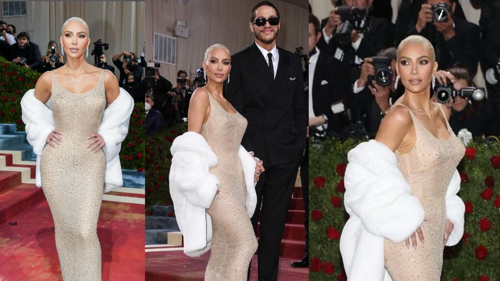 Kim Kardashian pelo rubio platinado