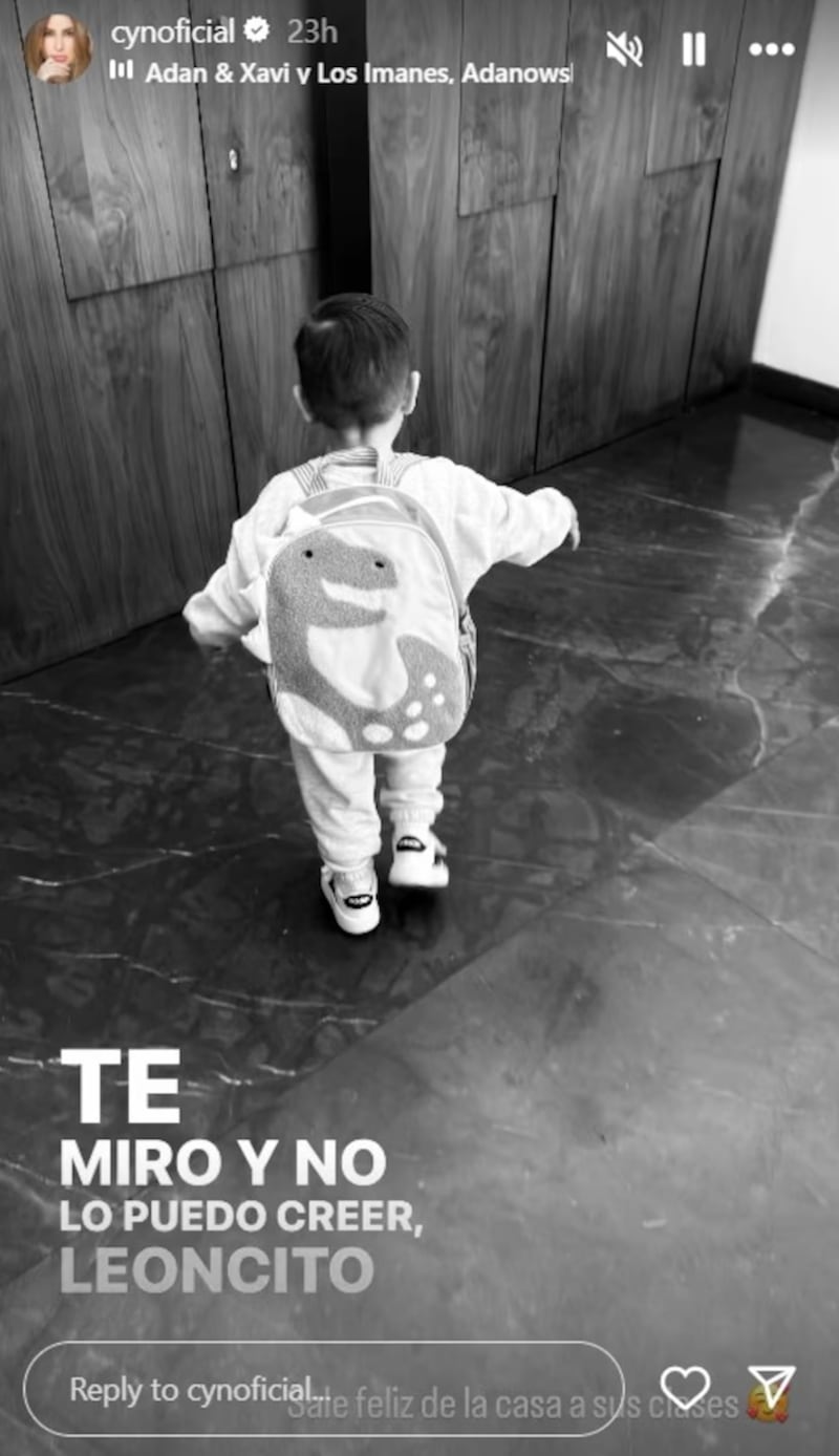 Cynthia Rodríguez presume el primer día de clases de su hijo