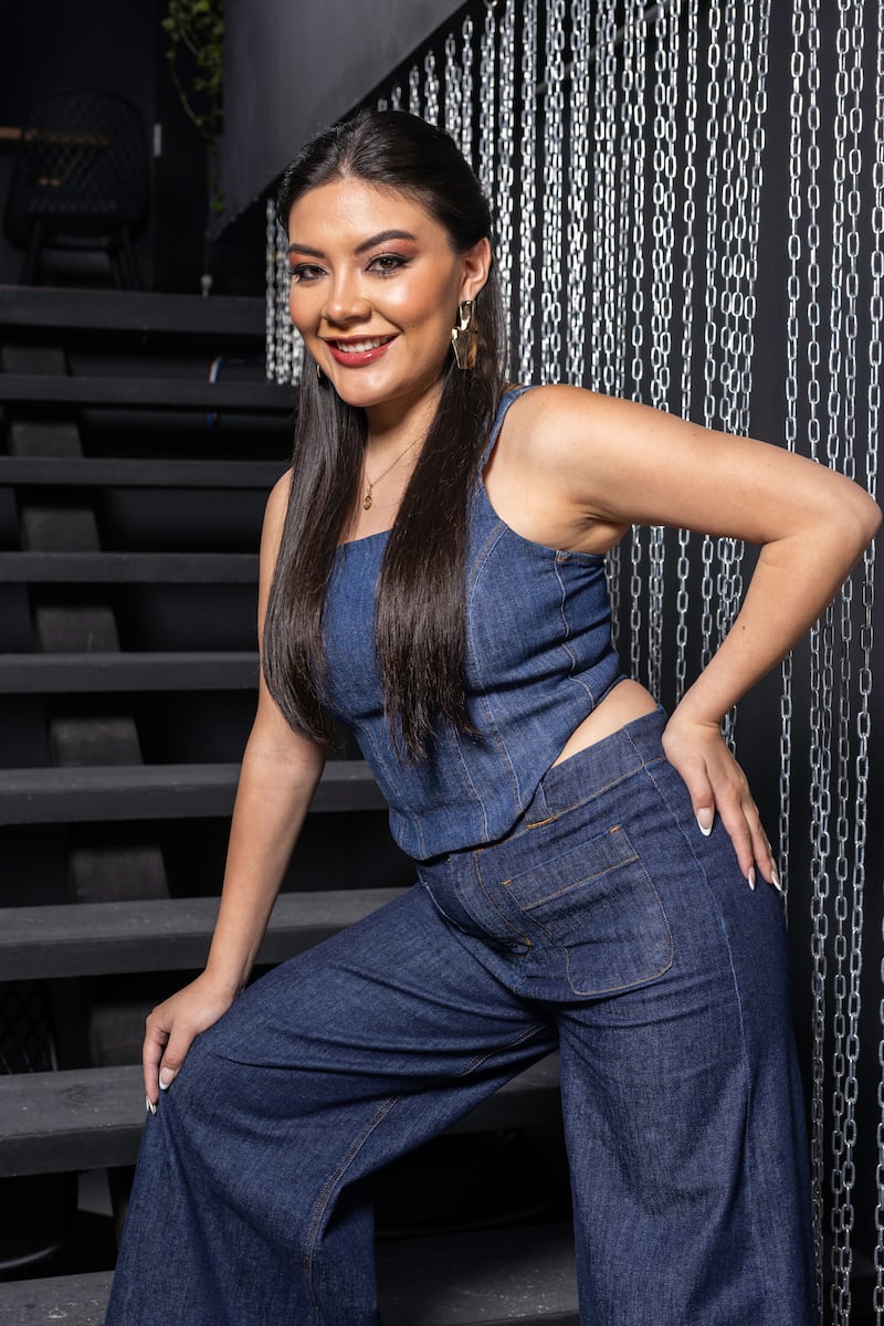 María Cristina Andrade, candidata a Reina San Francisco de Quito