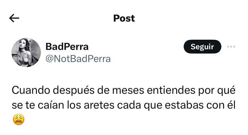 ¿Qué significa que se te caiga un arete cuando estás con tu pareja?