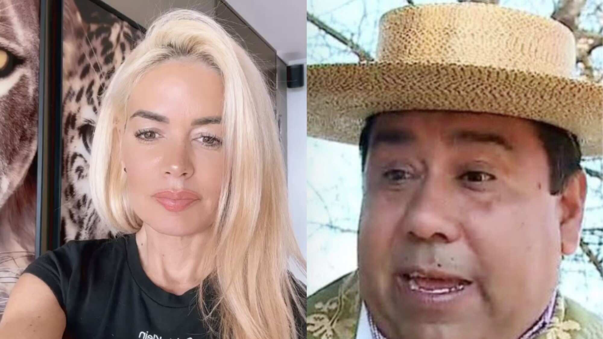 Sandy Boquita y alcalde de Colbún, Pedro Pablo Muñoz.