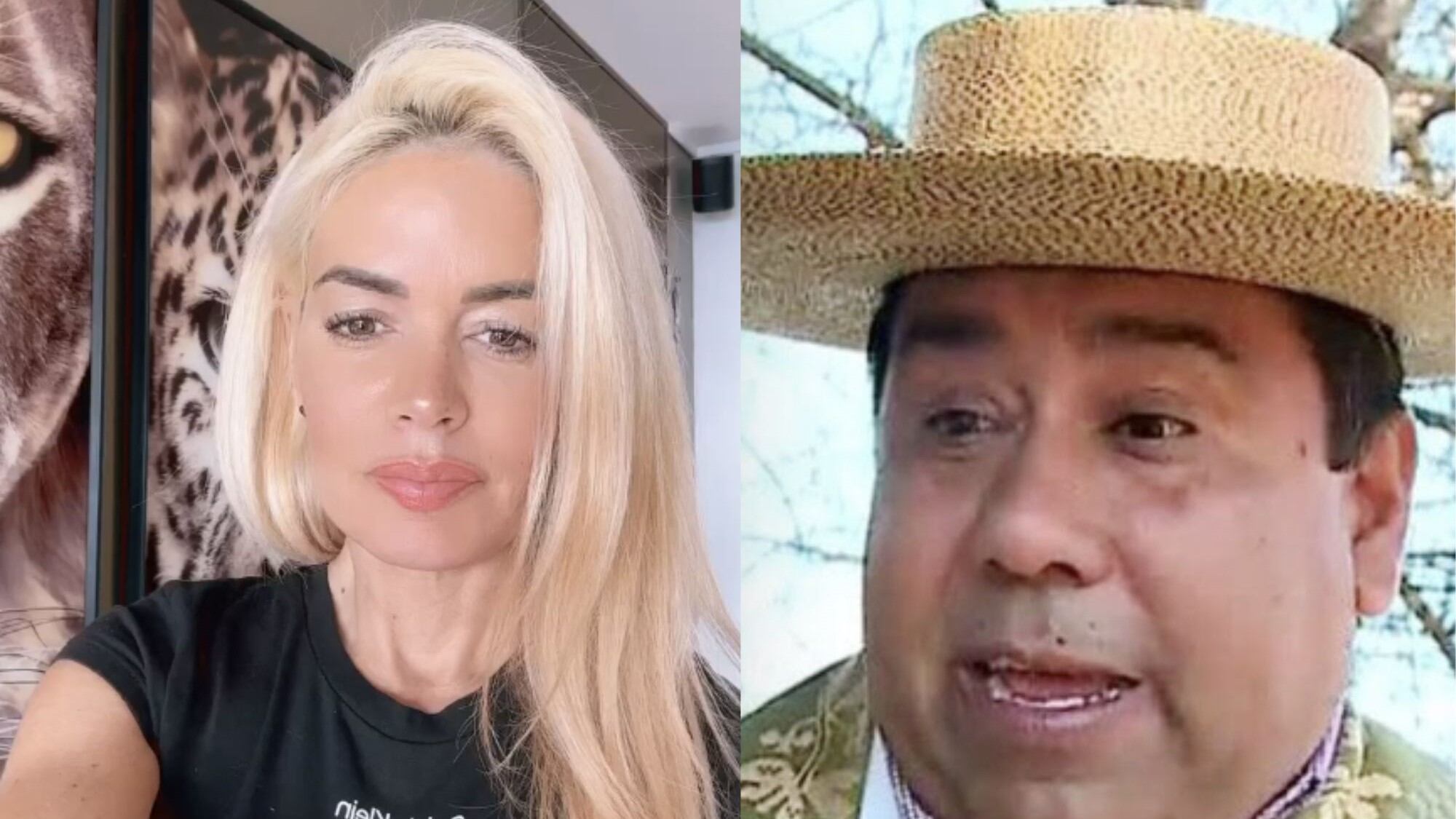 Sandy Boquita y alcalde de Colbún, Pedro Pablo Muñoz.