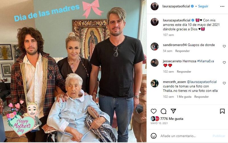 Laura Zapata tiene dos hijos adultos que la llenan de mucho orgullo