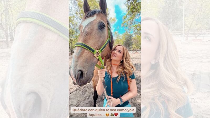 Andrea Legarreta y Aquiles, el caballo de su hija