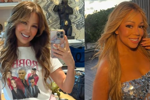 Más espectaculares que nunca: Thalía y Mariah Carey conquistan la playa con sus mejores looks en bikini