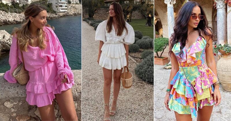 Look casual con 'ruffle dress'