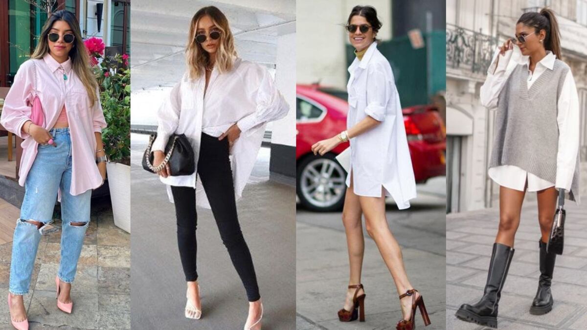 Combinar camisas oversize