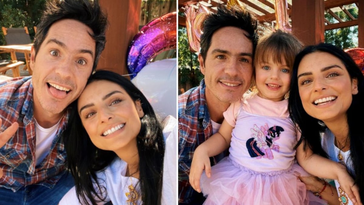 Aislinn Derbez se muestra "enamorada" de Mauricio Ochmann junto a su hija