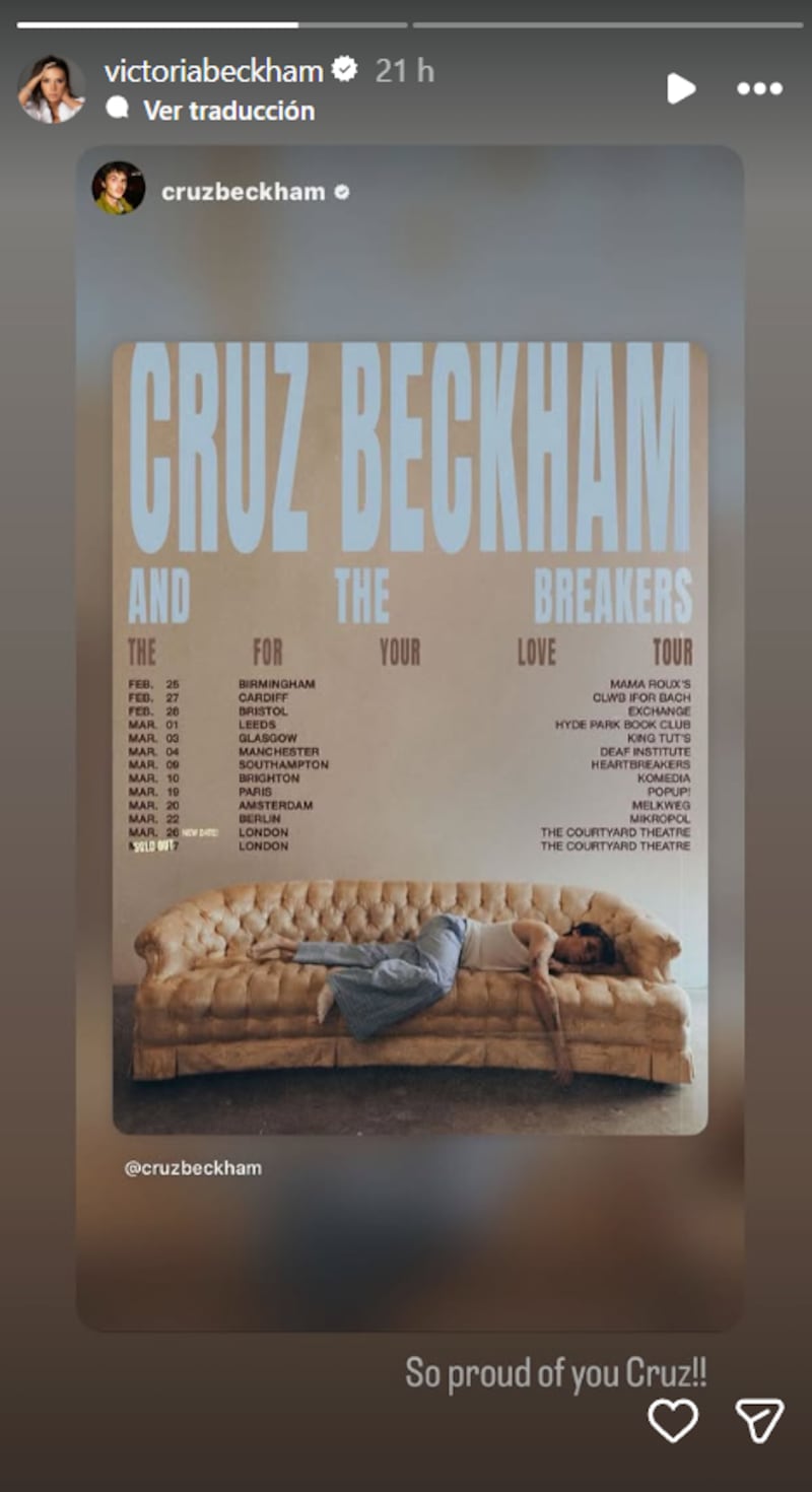 Mensaje para Brooklyn Beckham