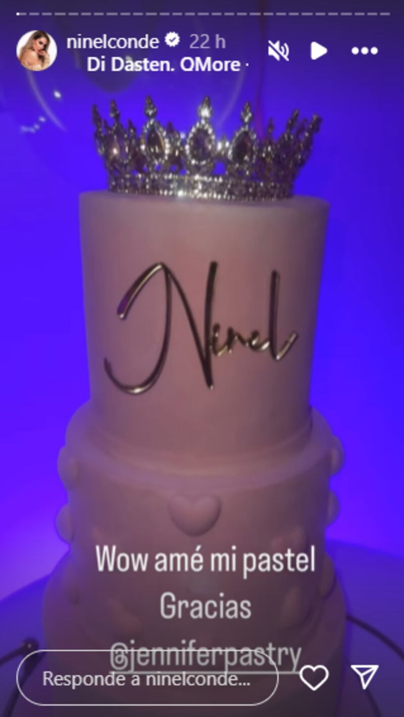 Así fue el pastel de Ninel Conde