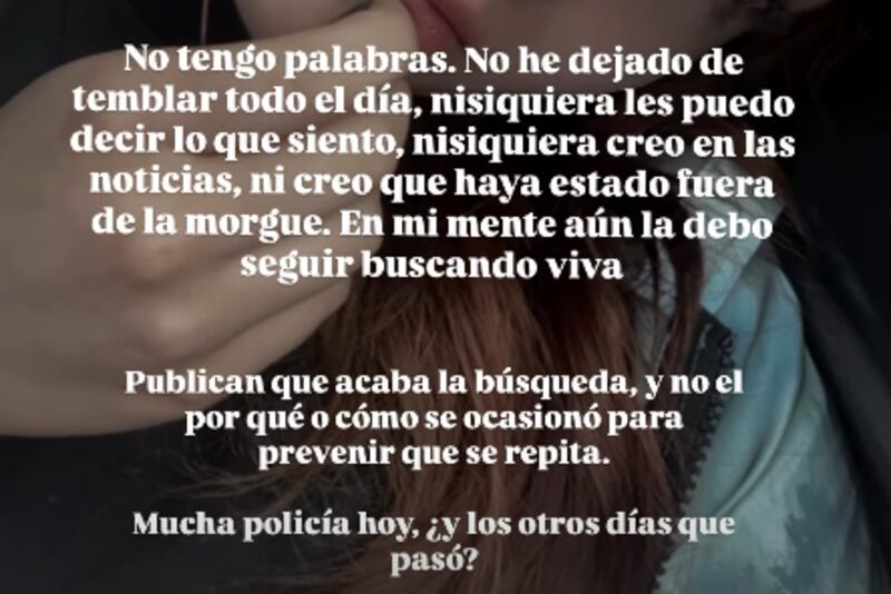 Amiga de Nathaly Mafla reveló imágenes y un mensaje de la joven antes de ser hallada sin vida