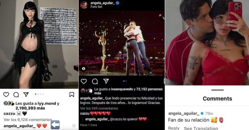 ¿Peor que "fan de su relación"? Aseguran que este es el mensaje "más descarado" que Ángela Aguilar habría enviado a Cazzu